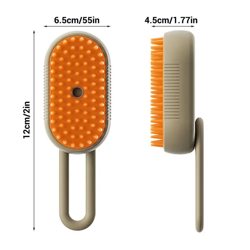 3-in-1 Electric Steam Pet Grooming Brush